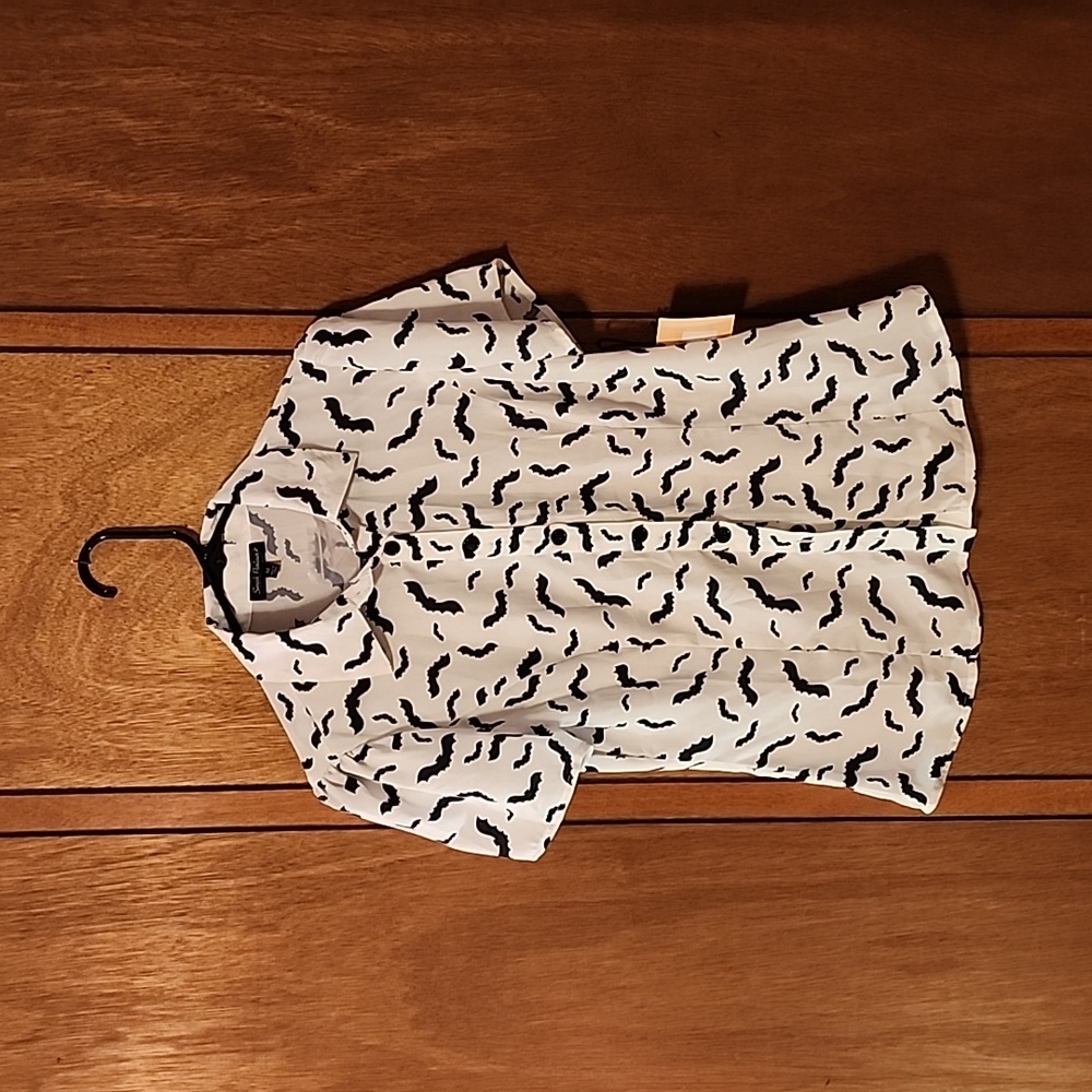 Smak Parlour Retro Bat Blouse M